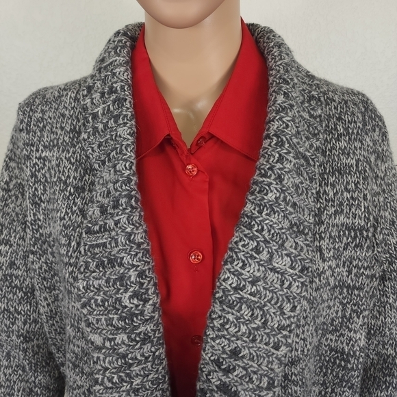 Talbots Open Rabbit Hair Comfy Cardigan Size L - Picture 2 of 8